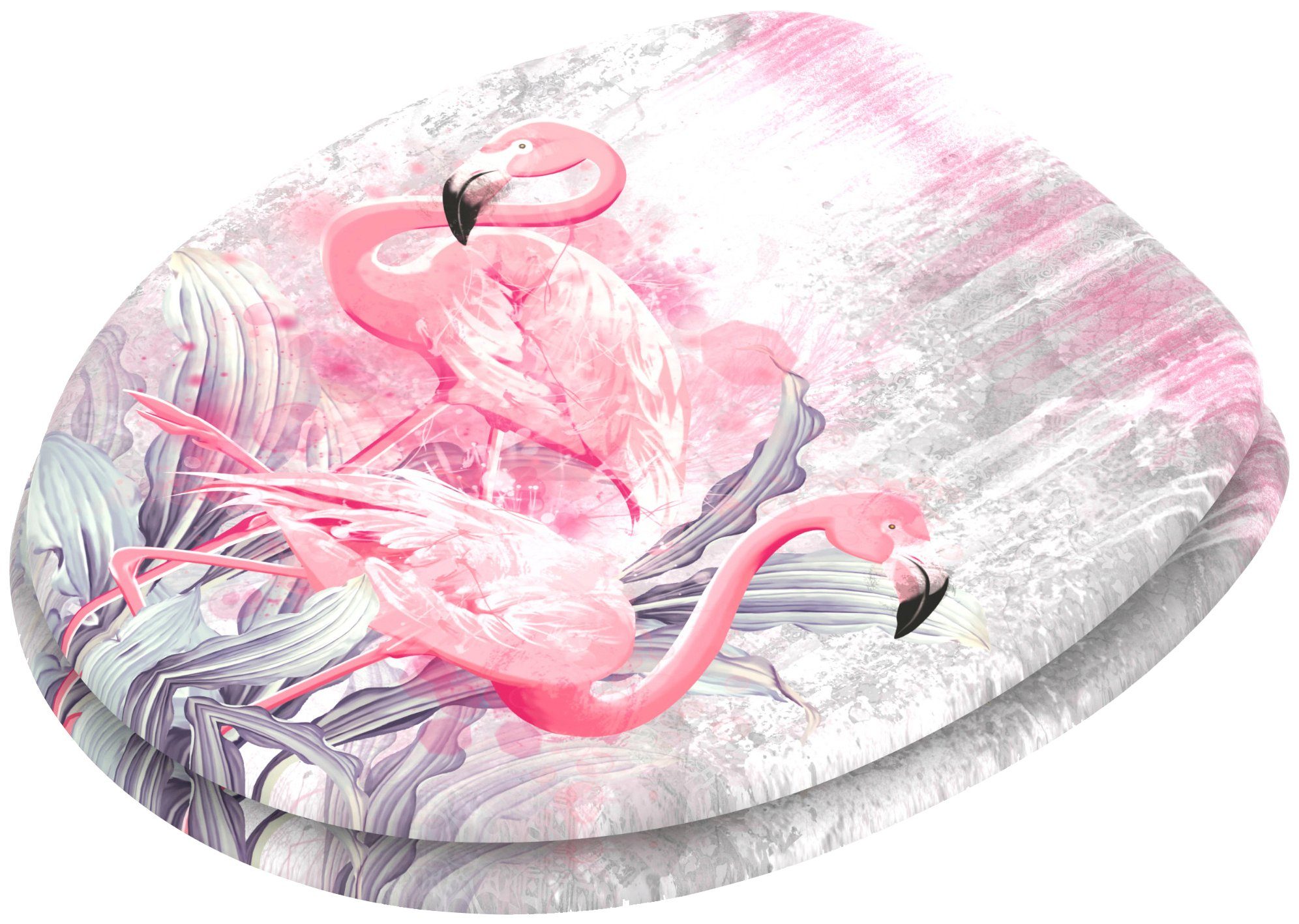Sanilo WC-Sitz Flamingo, mit Absenkautomatik, BxL: 37,7 x 42,0 - 47,0 cm