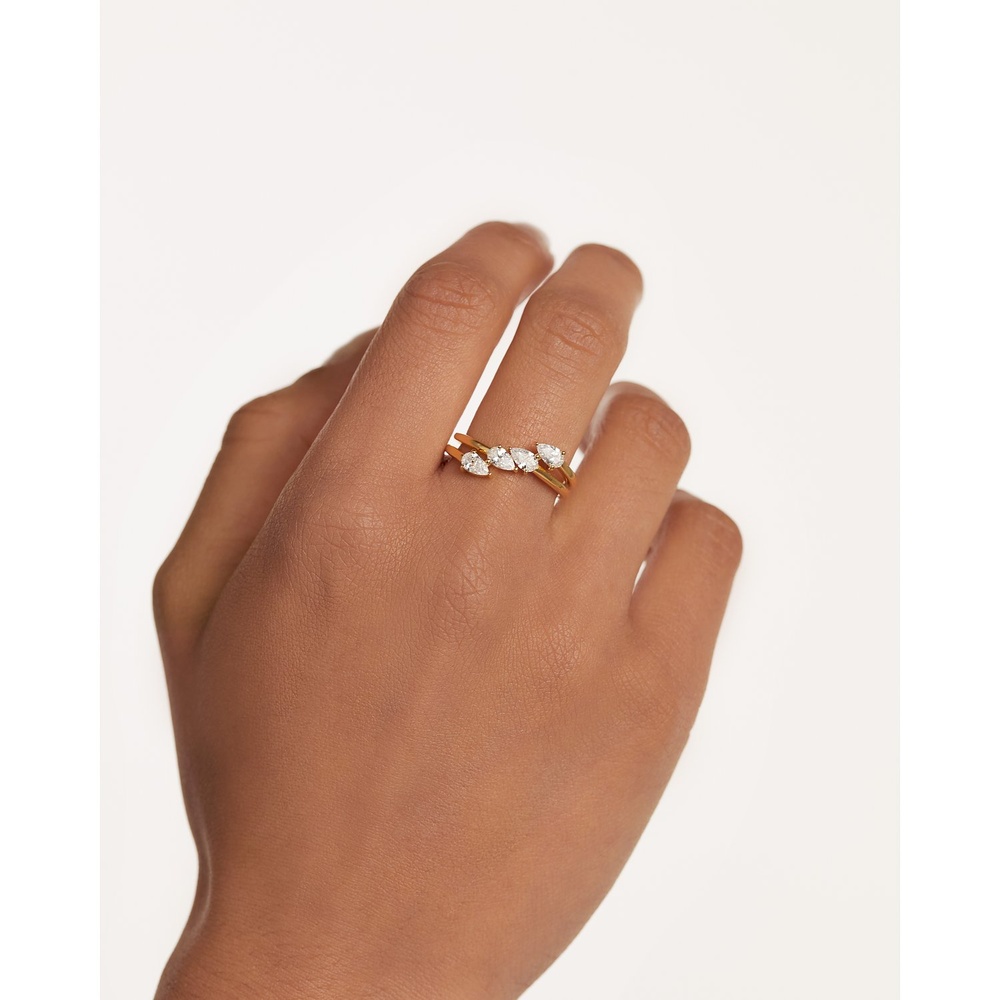 P D Paola Bague pour femme 925 Argent or Bague