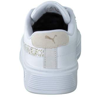 PUMA Smash Plattform v3 Laser Cut in weiß