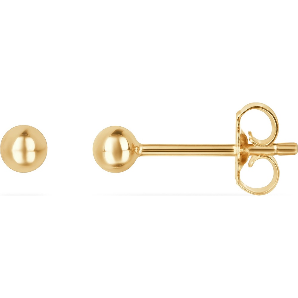FAVS Boucles d'oreilles à fermoir à poussette 585 Or jaune Boucles d'oreilles