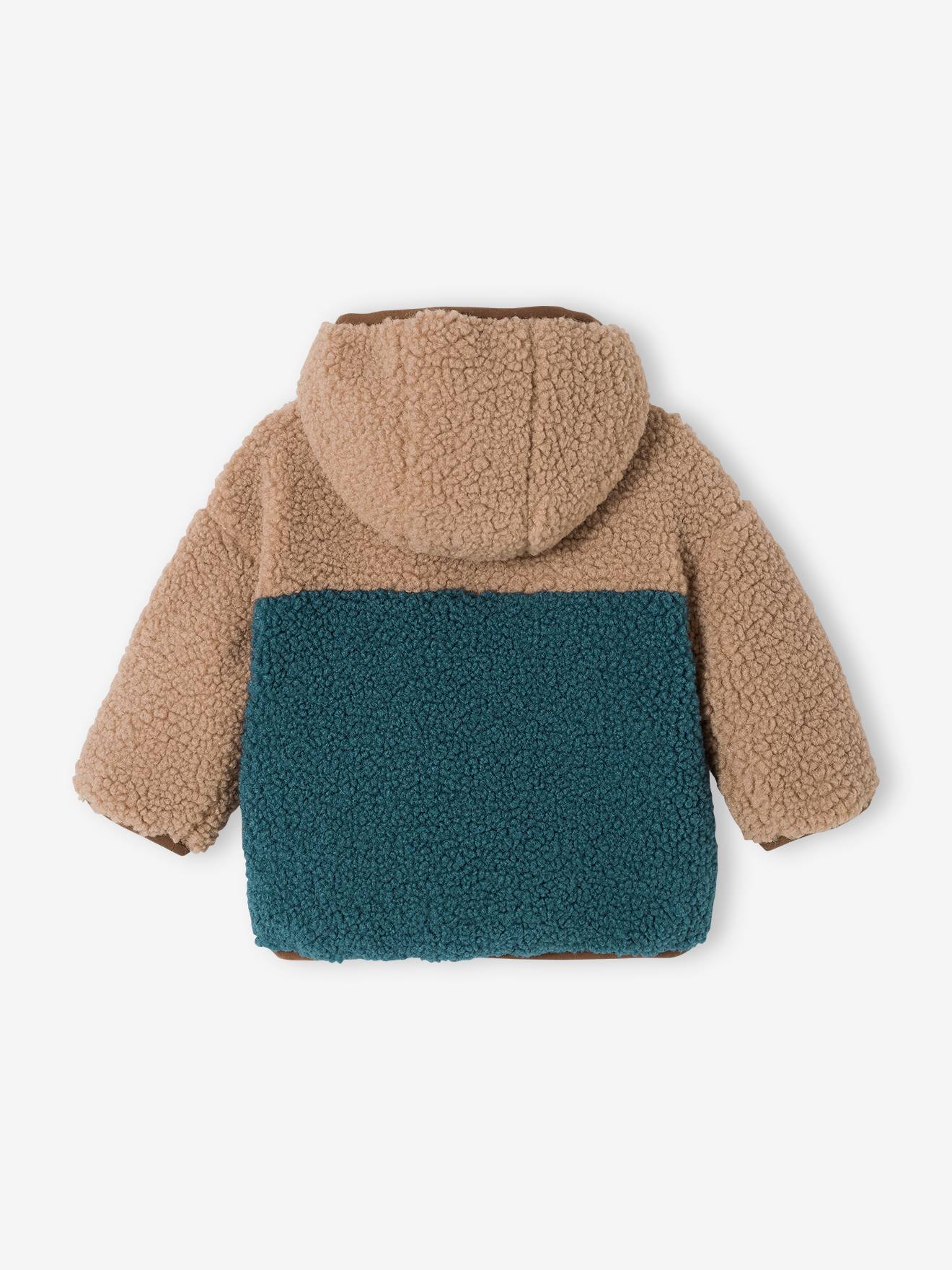Blouson réversible bébé avec capuche beige