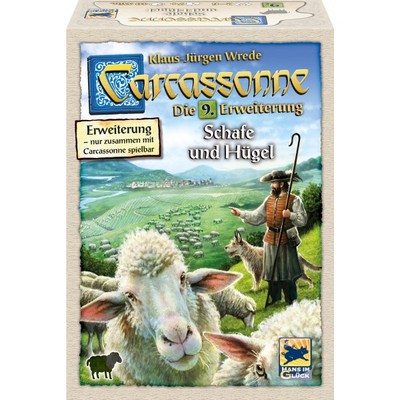 Carcassonne 2. Ed.: Schafe und Hügel (Erw. 9)
