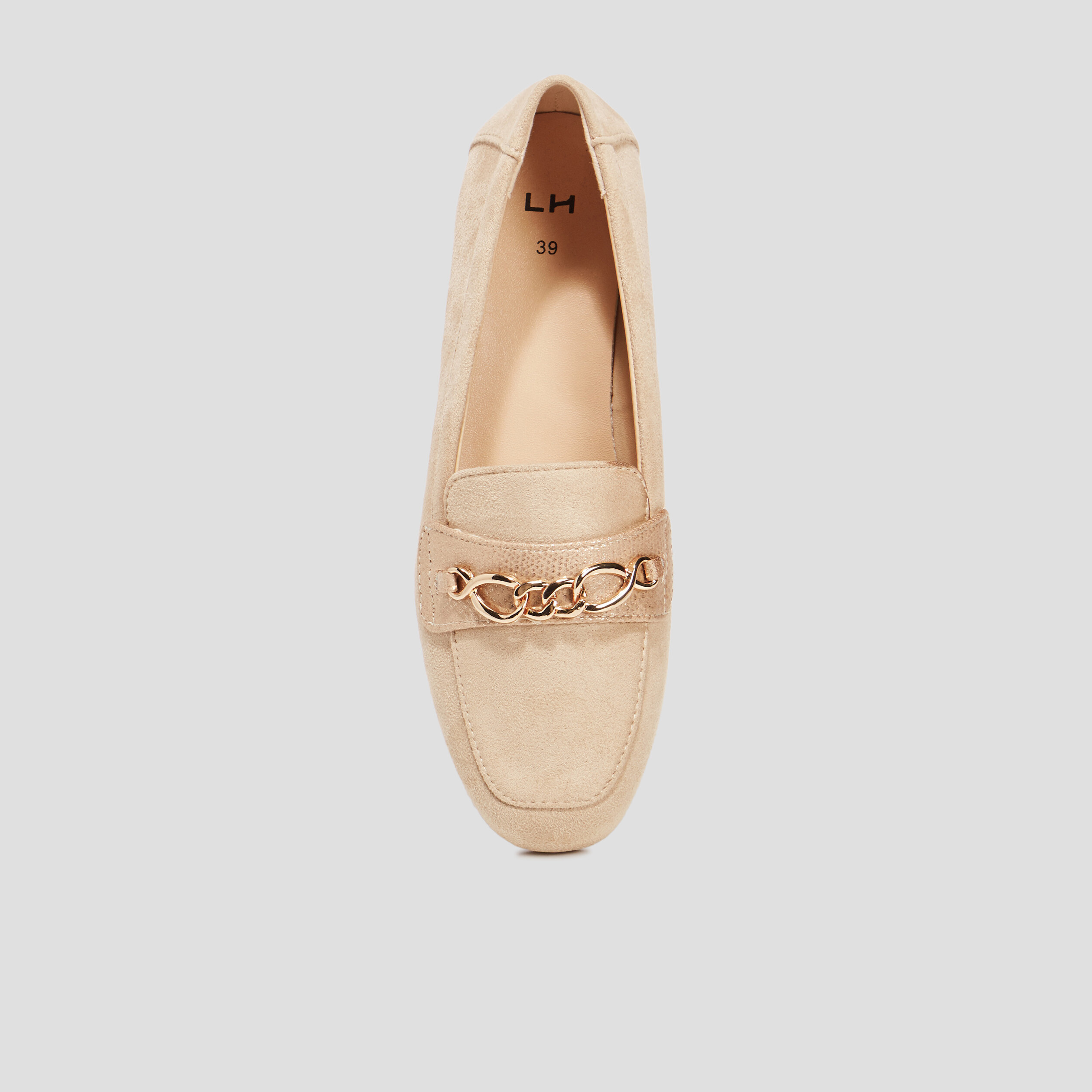 Mocassins plats suède jaune or femme | La Halle