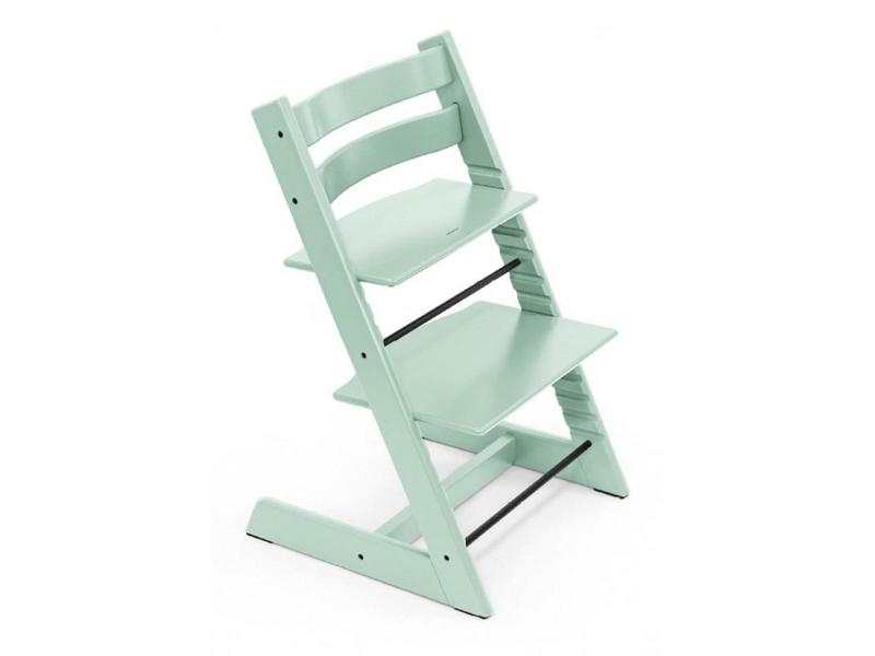 Chaise Tripp Trapp Soft mint avec newborn set pour nouveau-né
