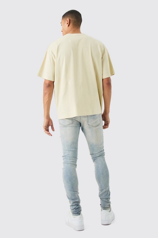Oversize T-Shirt mit Dark Tropics Print