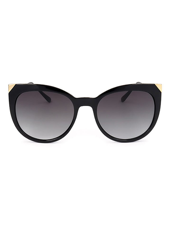 Guess Damen-Sonnenbrille in Schwarz/ Gold günstig kaufen 55