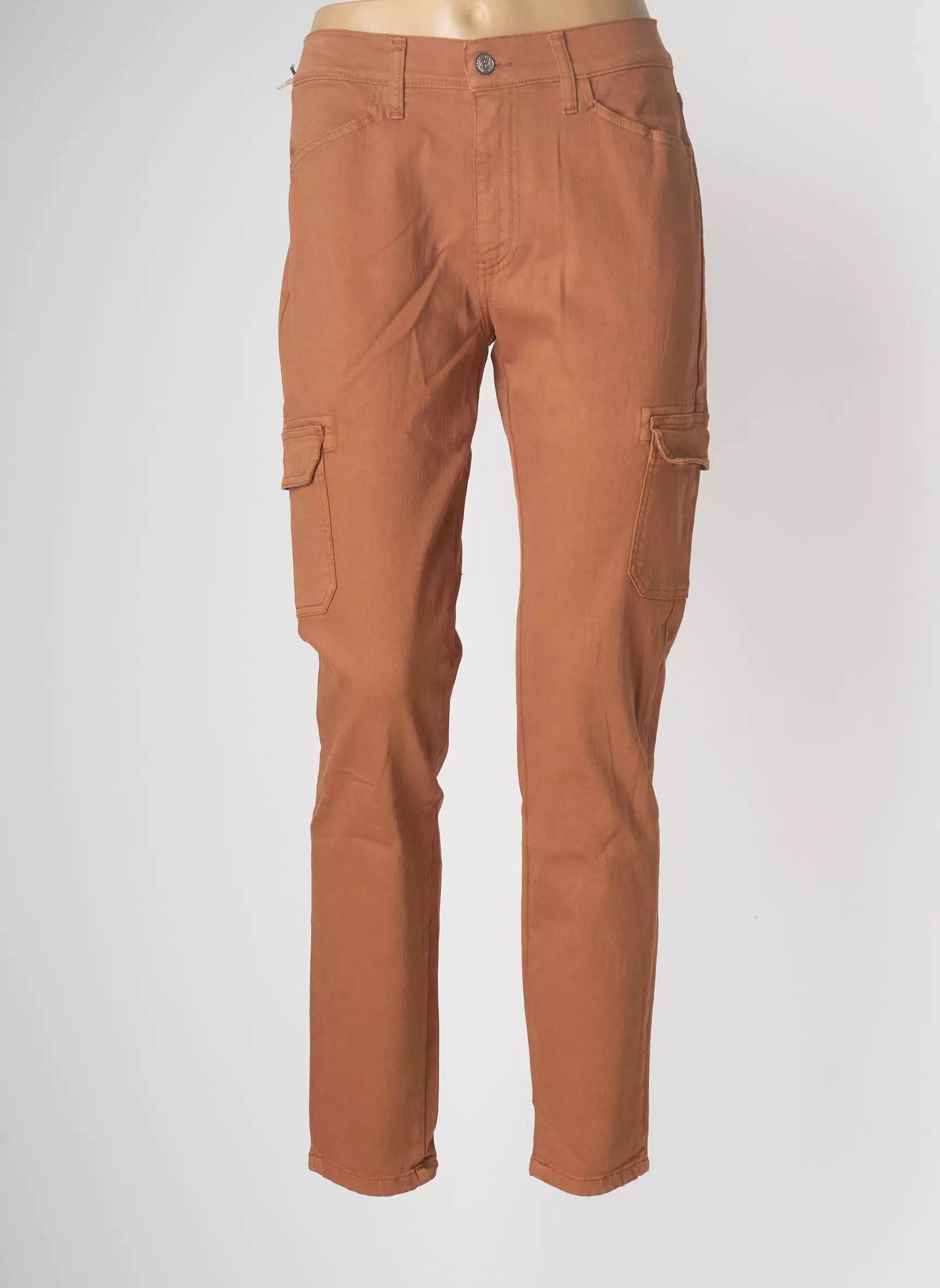 Desgaste Pantalons Cargo Femme couleur marron