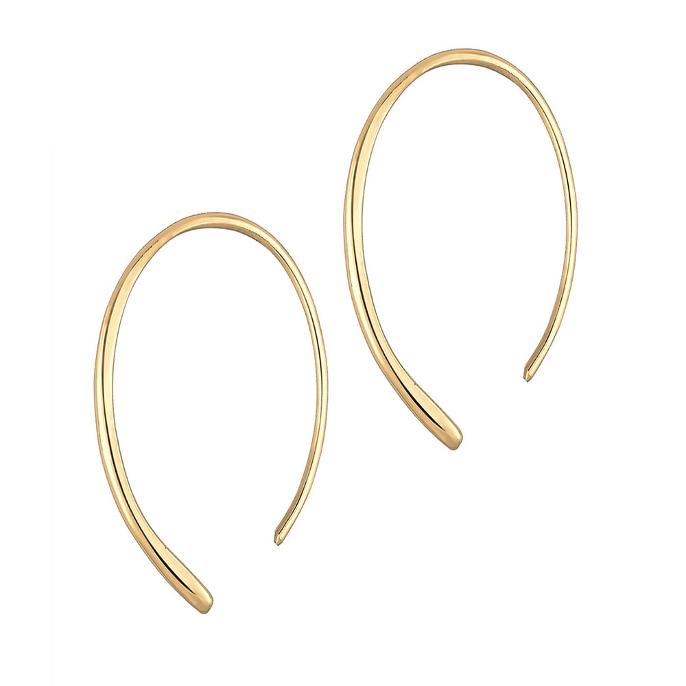 Elli Elli by Julie & Grace Boucles d'oreilles Rondes Ovales Geo Femme - (925/1000) Arg Boucles d'oreilles