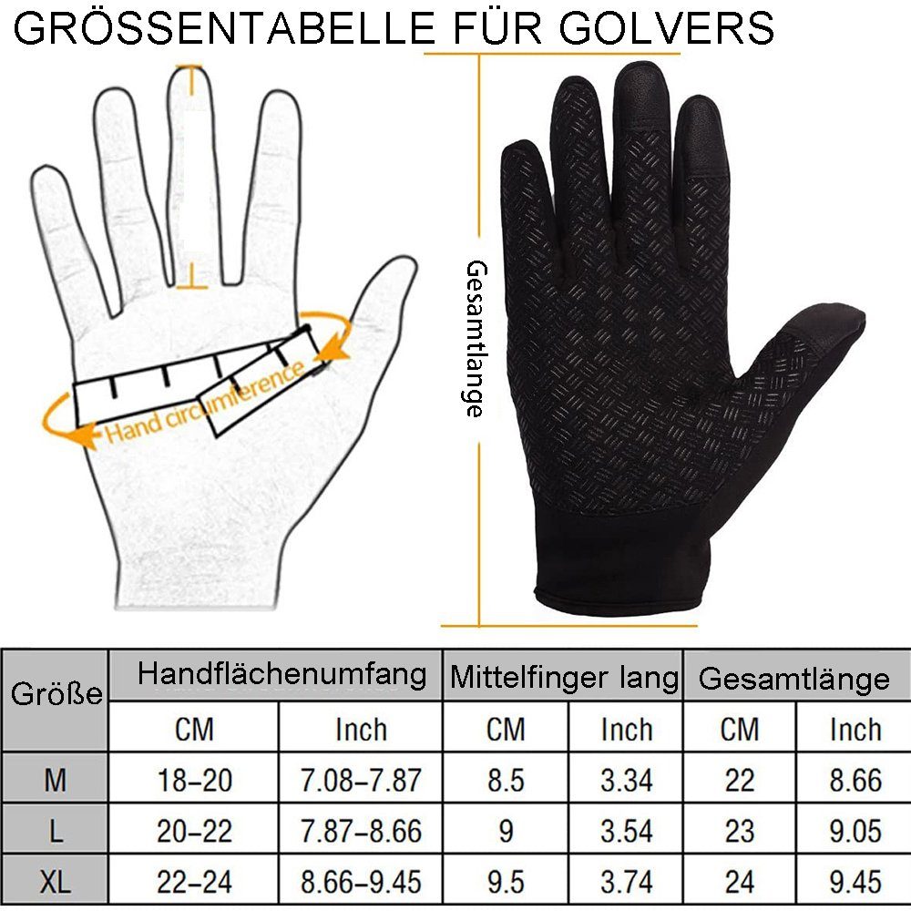 LAPA HOME Fleecehandschuhe Touchscreen Winterhandschuhe Herren Damen Outdoor Fahrradhandschuhe (Paar) Wasserdicht Sporthandschuhe Warm Outdoor Handschuhe Skihandschuhe