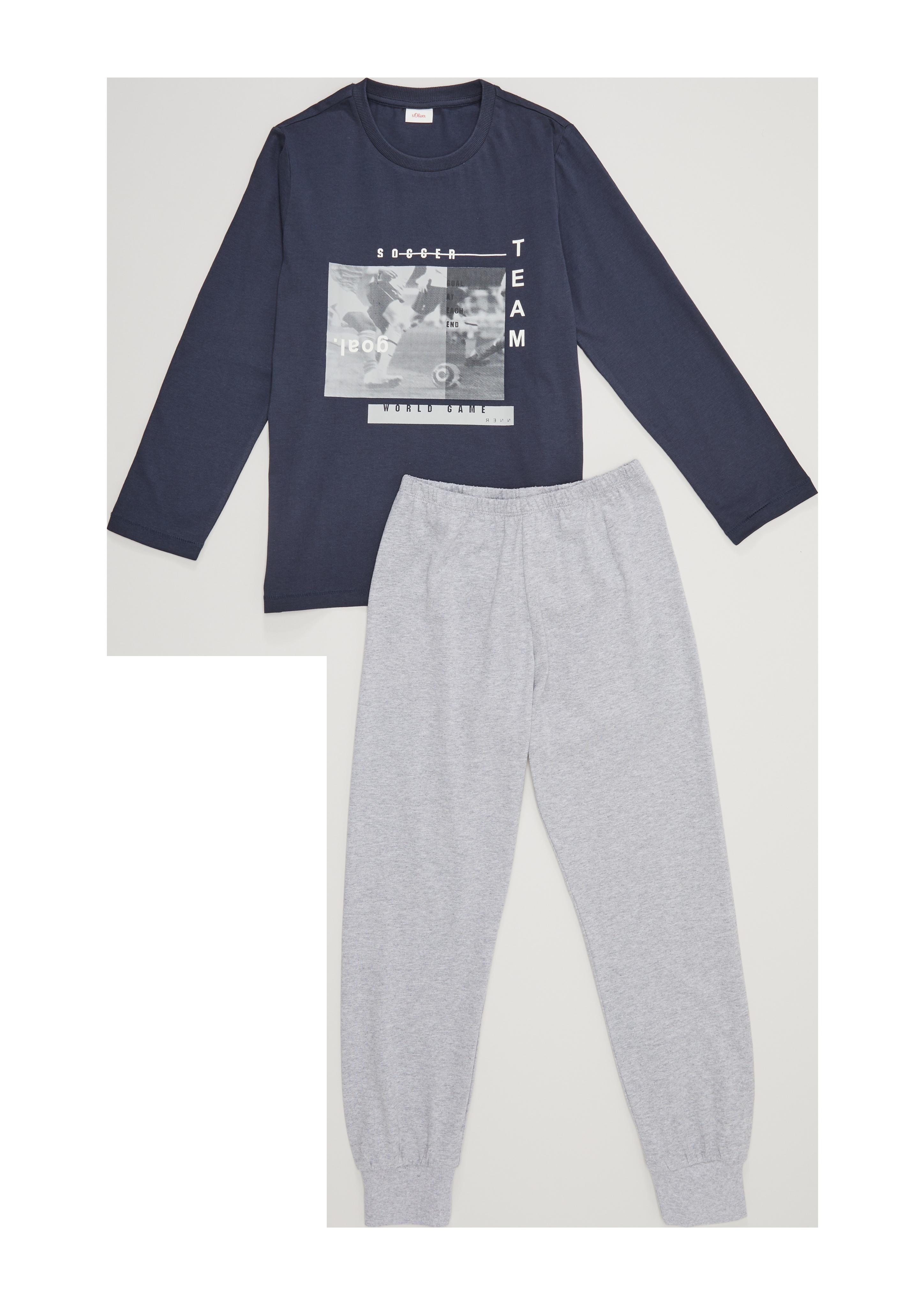 Pyjama mit Print  6006826-523