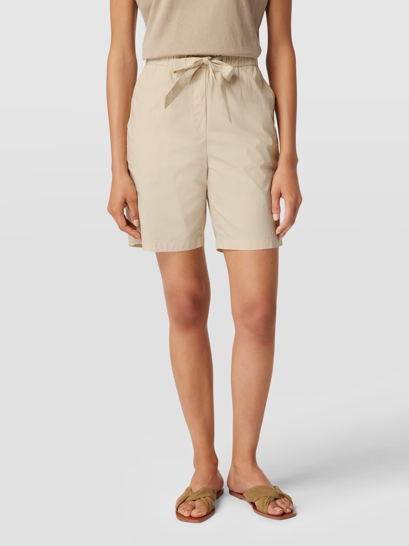 High Waist Bermudas mit Tunnelzug in sand