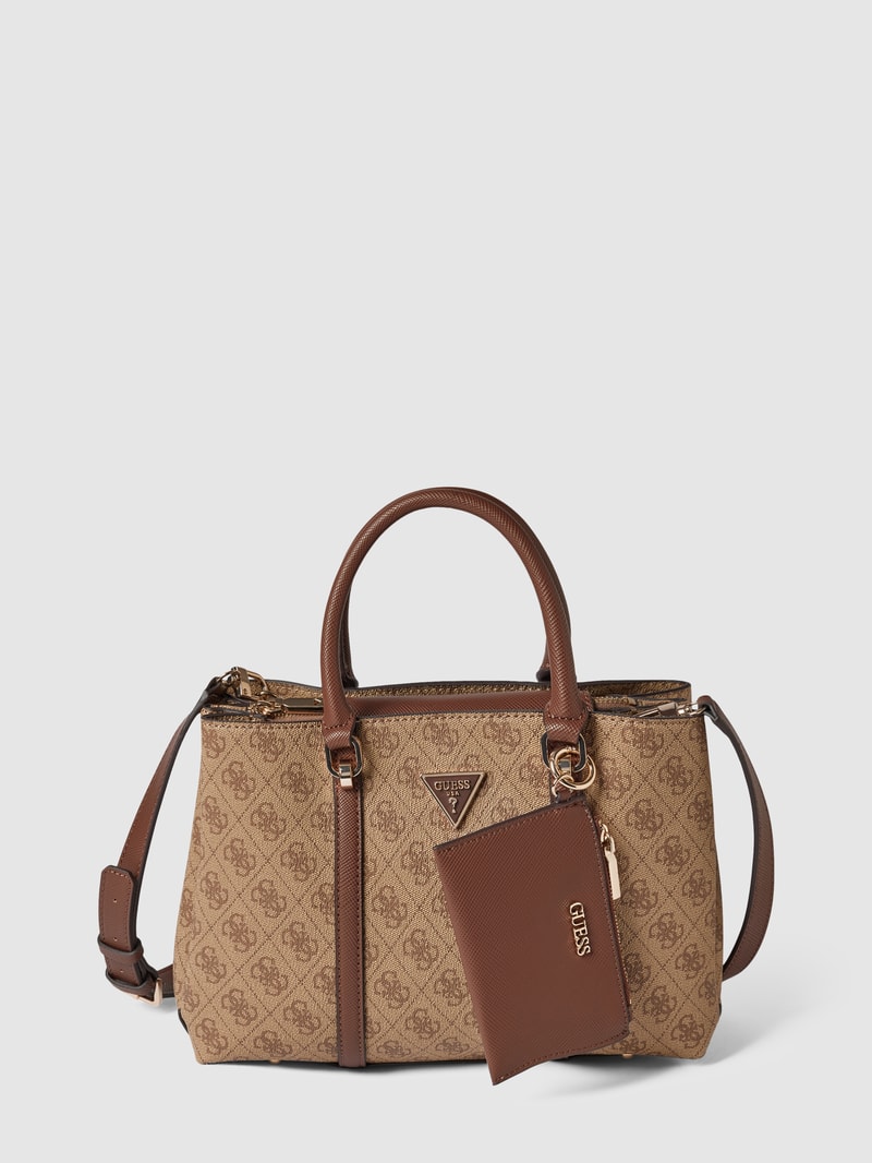 Handtasche mit Label-Details Modell 'GIRLFRIEND' in beige