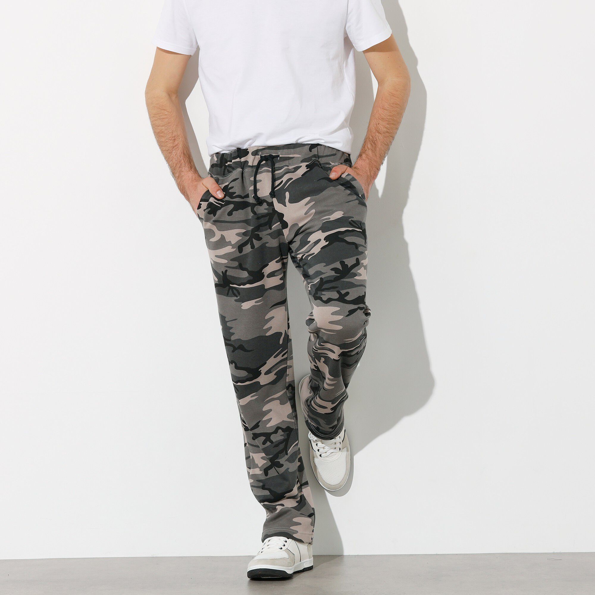 Pantalon jogging molleton bas droits