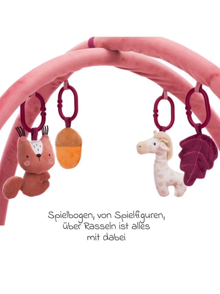 fillikid Spielbogen Tierfreunde mit 4 abnehmbaren in rosa günstig kaufen onesize