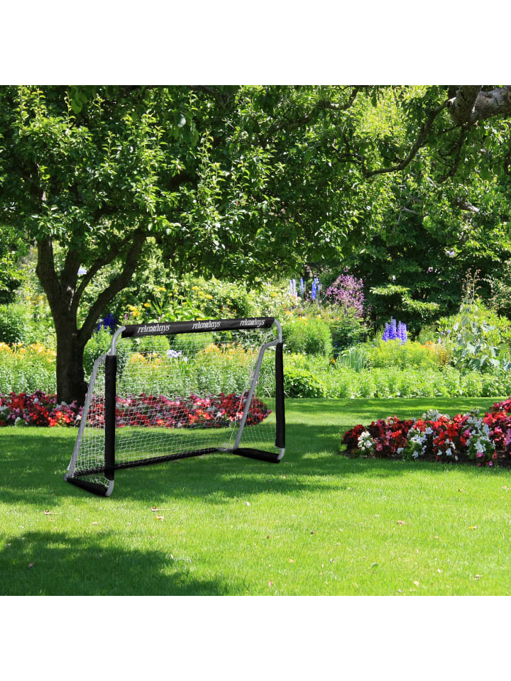 relaxdays 2 x Fußballtor in Schwarz - (B)150 x (H)110 x (T)75 cm günstig kaufen onesize