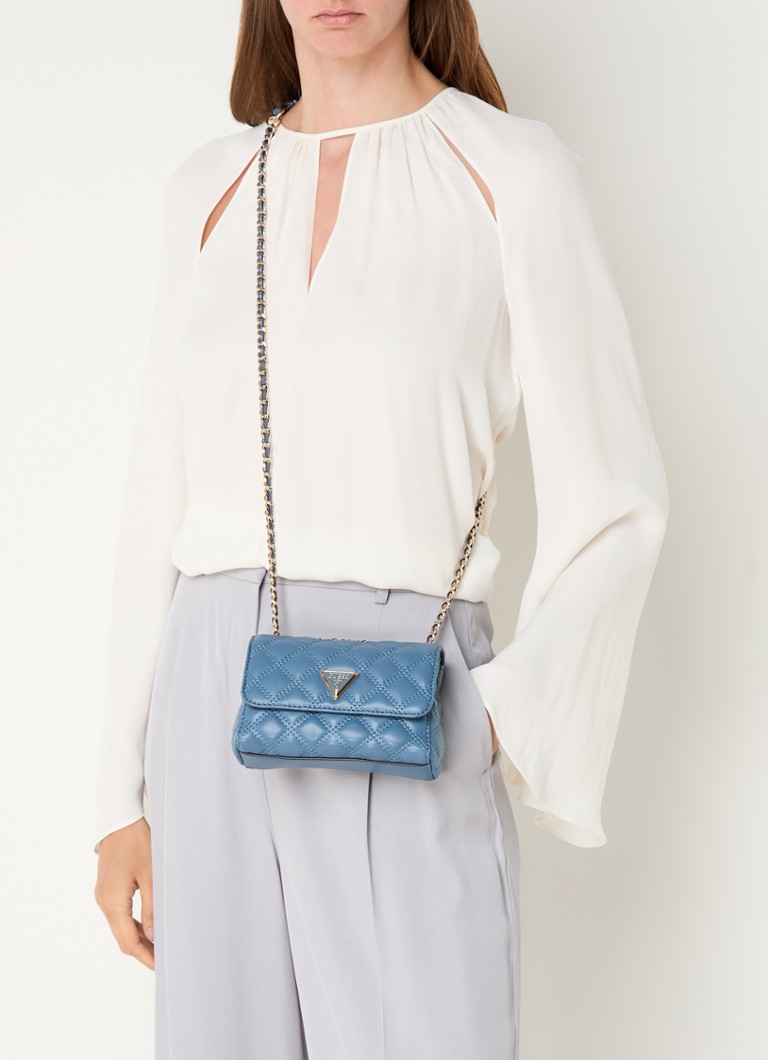 Mini borsa a tracolla GUESS Giully con motivo trapuntato