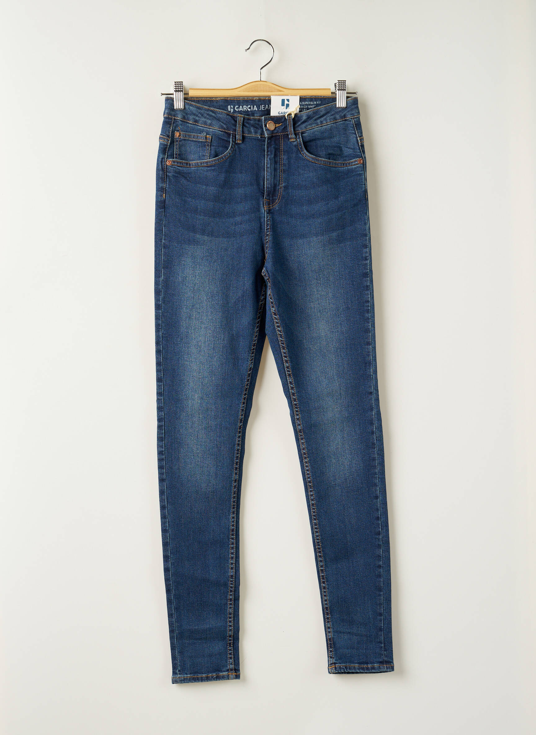 Garcia Jeans Coupe Slim Fille couleur bleu
