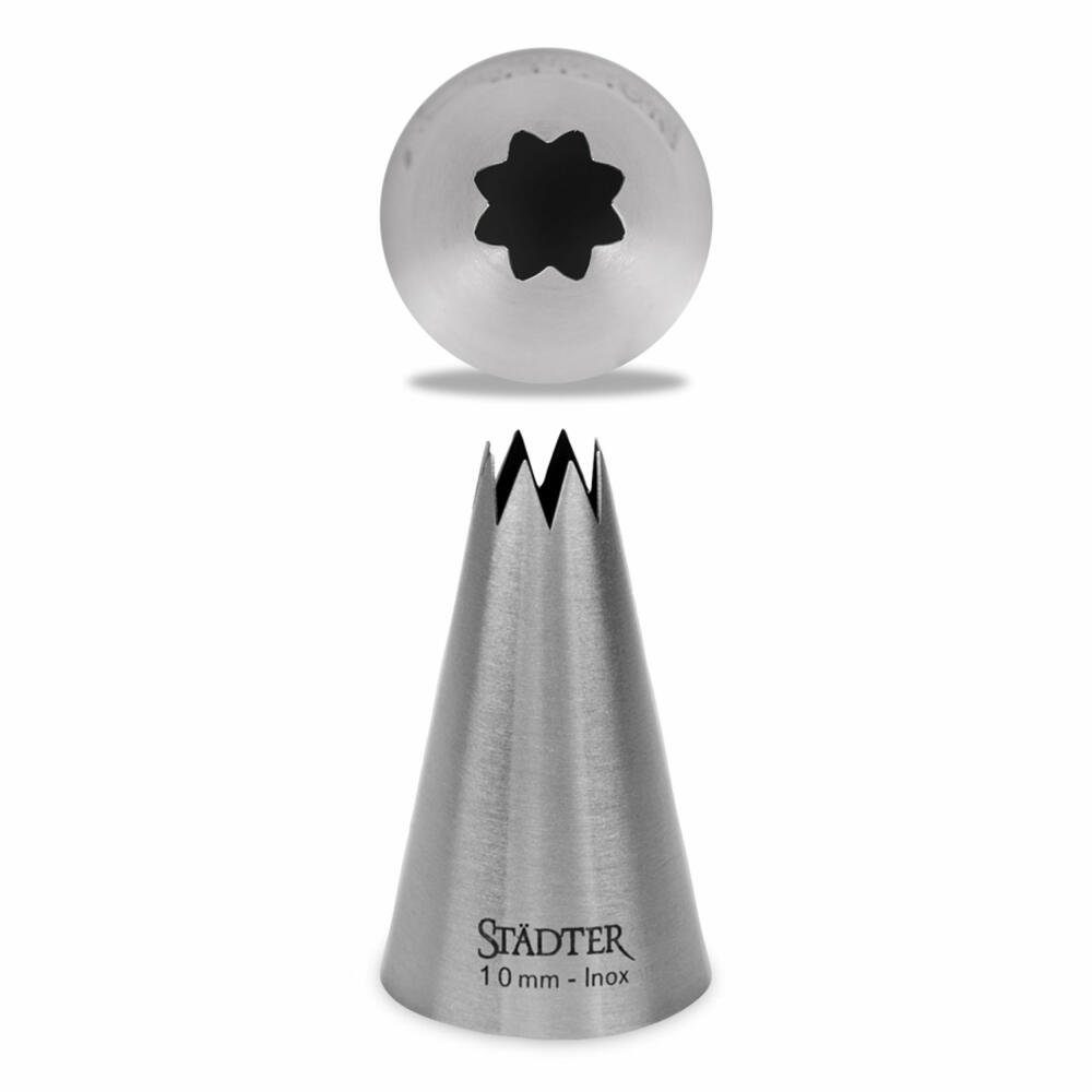 STÄDTER Spritzbeutel Fine Line Sterntülle Groß 10 mm