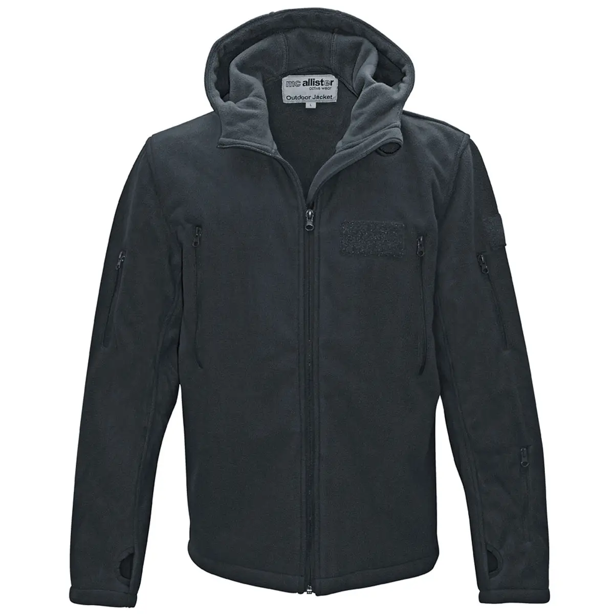 Fleece Jacke Outdoor Adventure schwarz