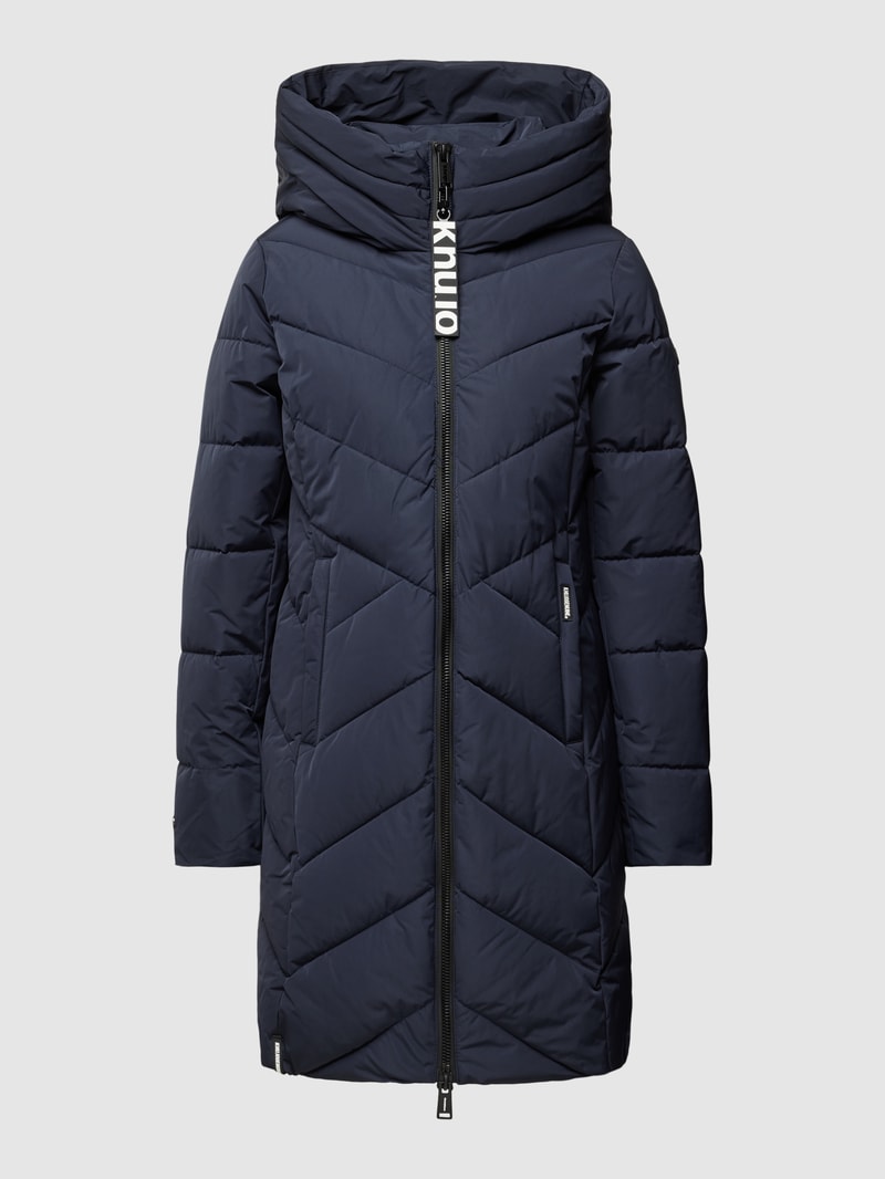 Steppjacke mit Kapuze Modell 'FORMIN' in dunkelblau
