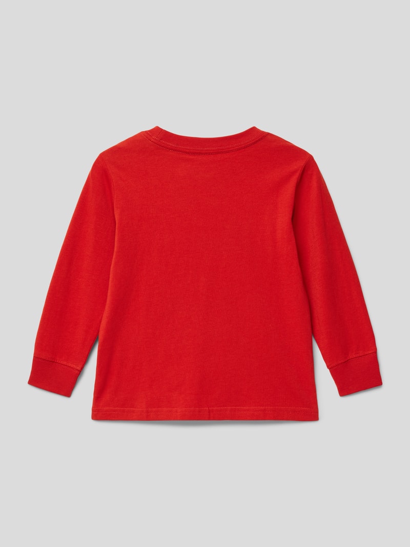 Pullover mit Rundhalsausschnitt in orange