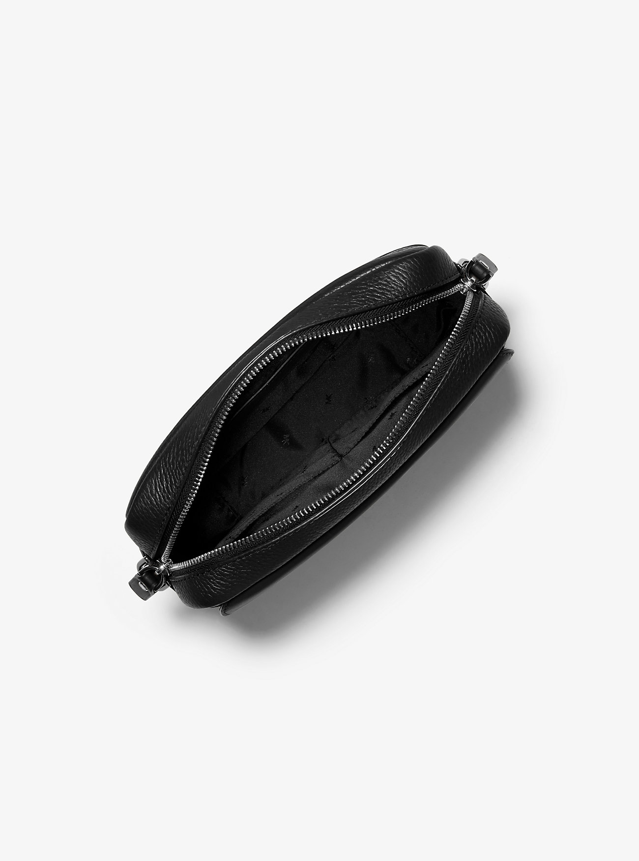 Hudson Pebbled Skinnveske - SVART
