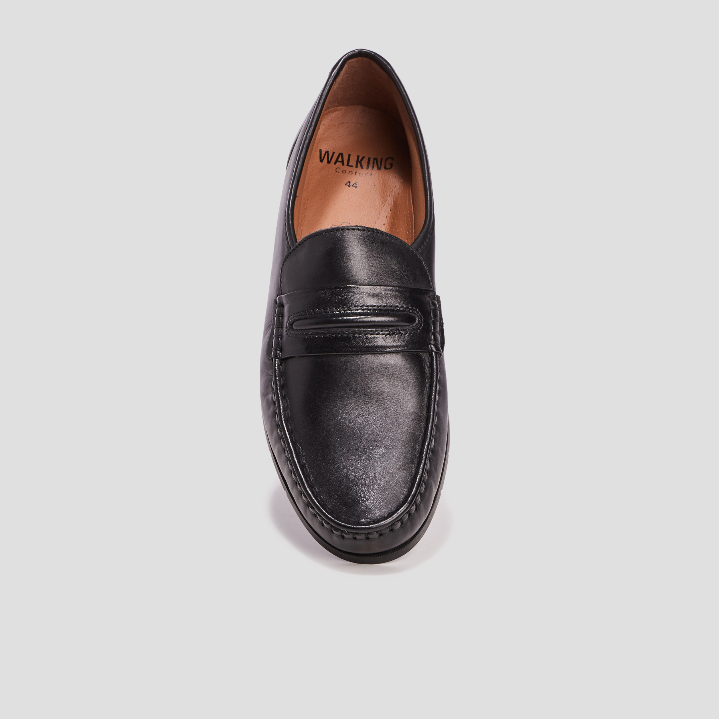 Mocassins en cuir noir homme | La Halle