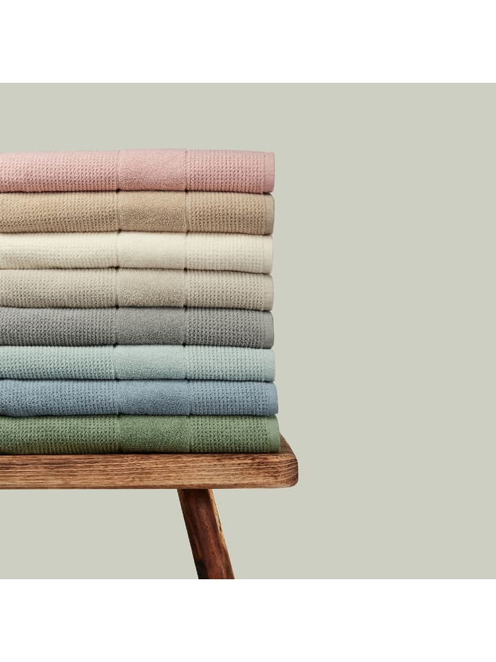 Schiesser 2er-Set: Duschtücher Turin in Hellrosa günstig kaufen 70 x 140 cm