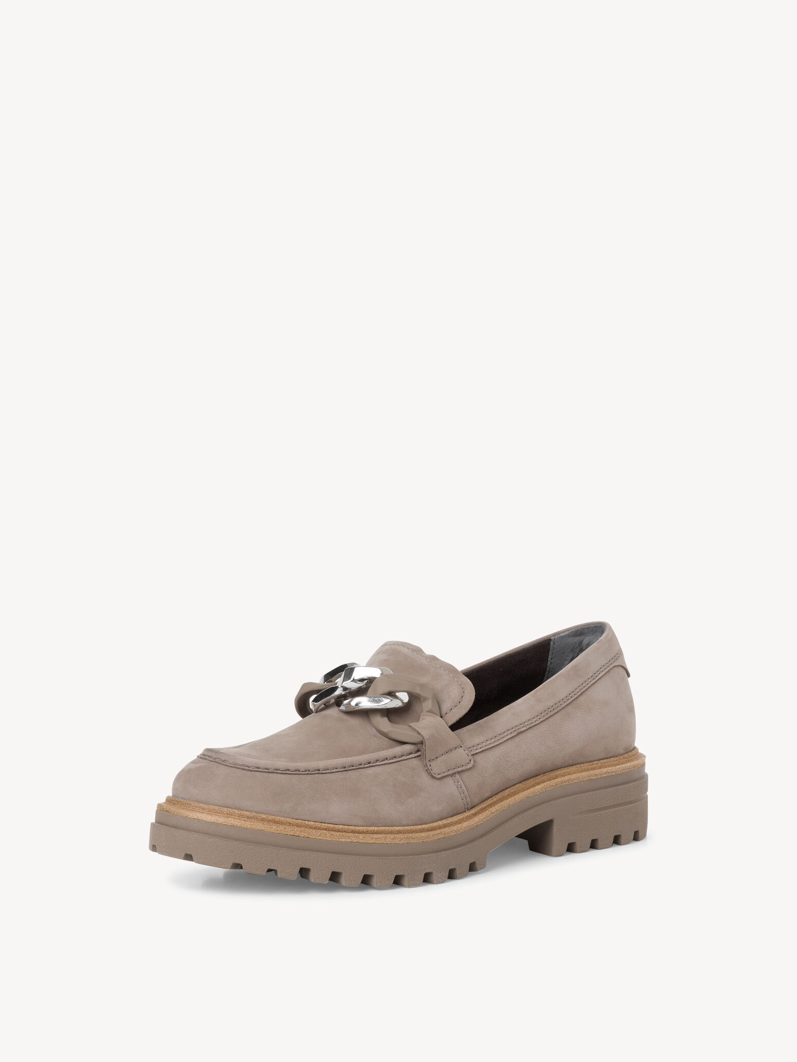 Slipper en cuir - beige