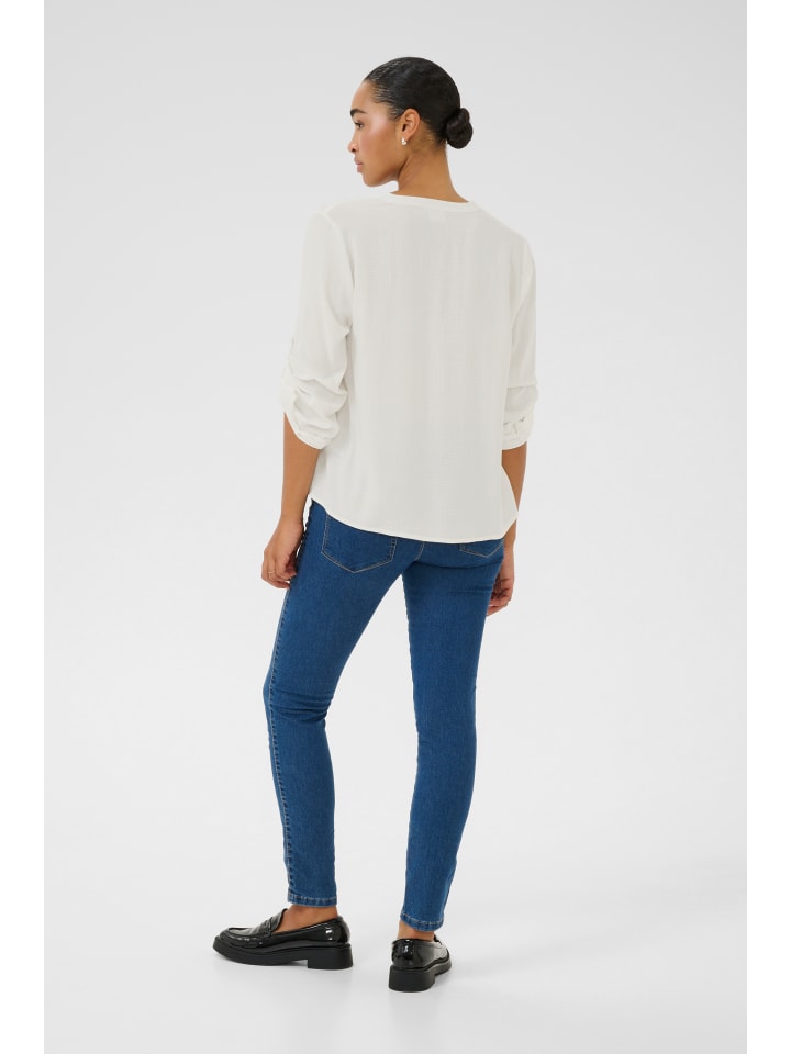 Kaffe Langarm-Bluse KAmalle in Chalk günstig kaufen