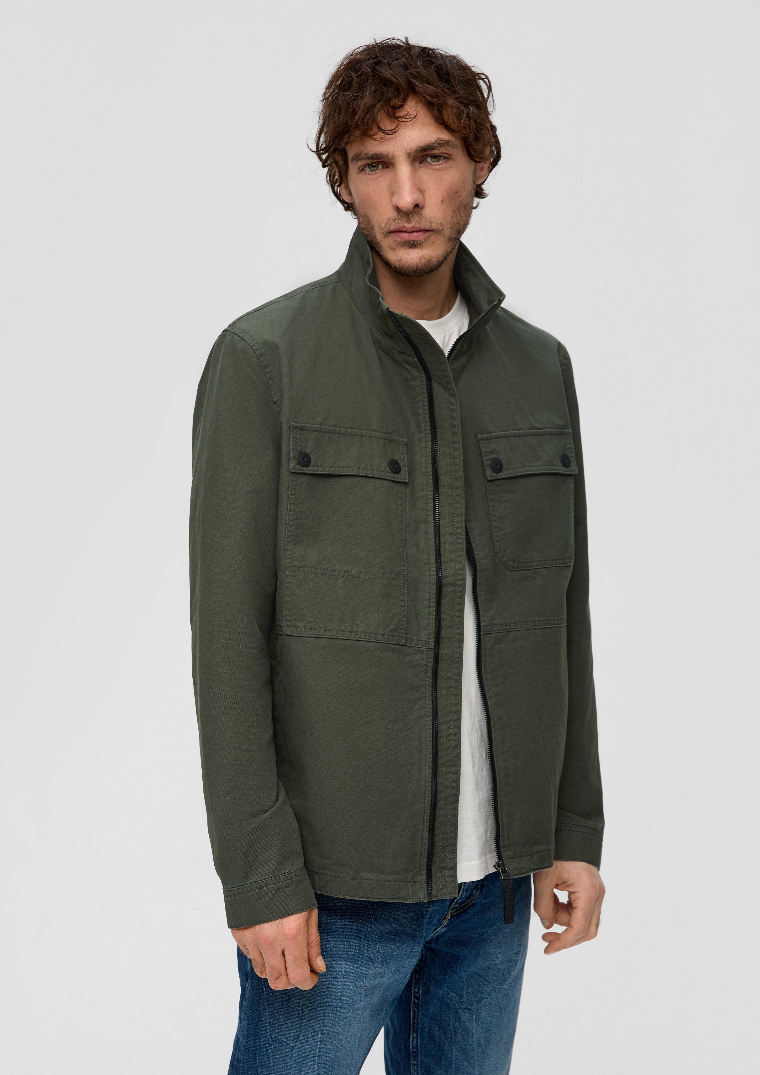 Baumwolljacke mit Brusttaschen  2141357-7940