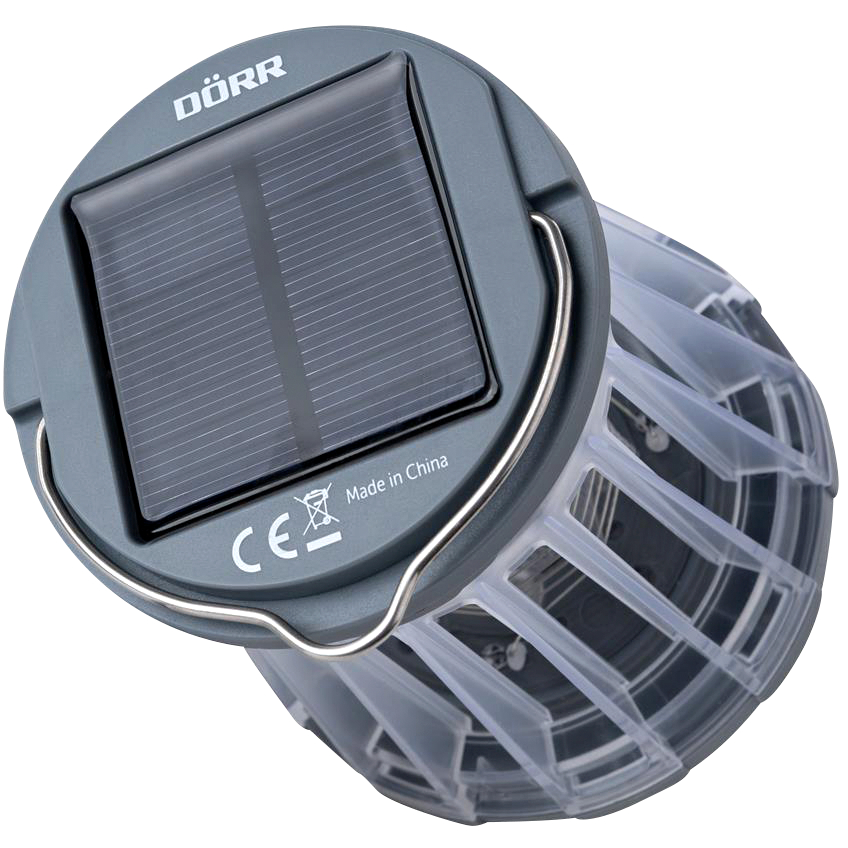 Dörr LED Solar Campinglampe Anti-Moskito (hellgrau)