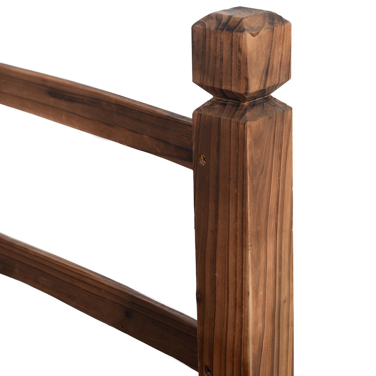 COSTWAY Zierbrücke, Holzbrücke, Gartenbrücke, Dekobrücke, 150 x 67 x 55 cm