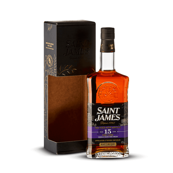 Saint James Très vieux 15 Ans 43% + Etui