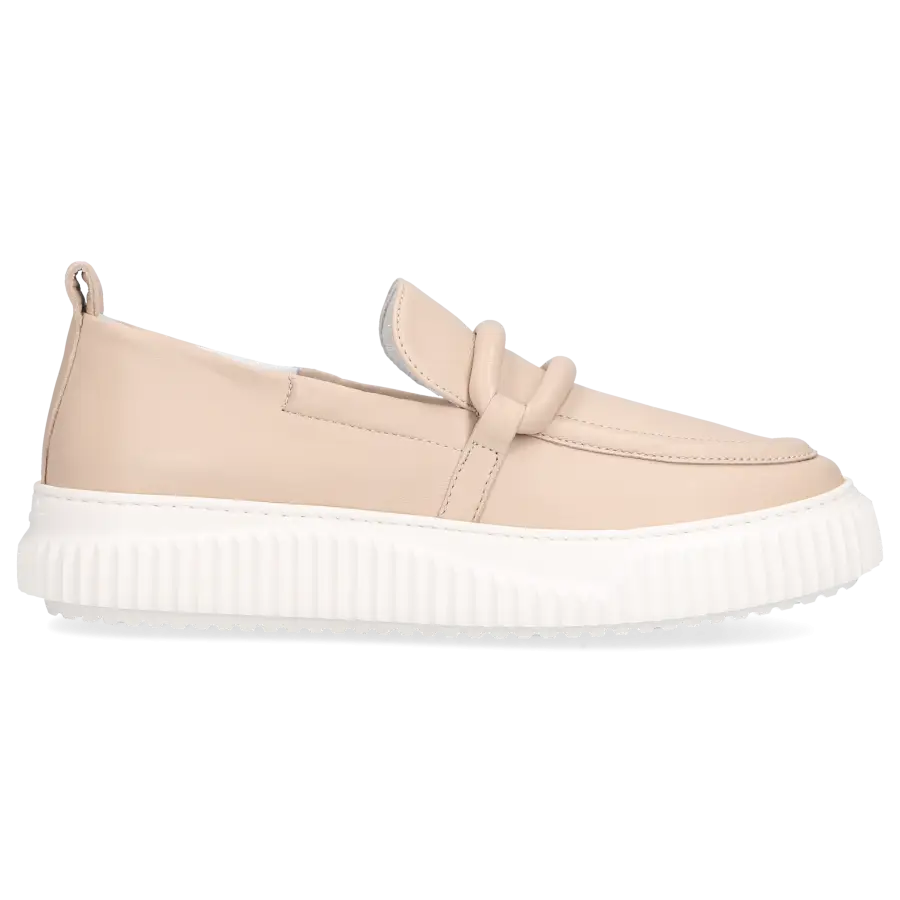 VOILE BLANCHE - Slip Ons CLAUDINE Nappaleder - beige