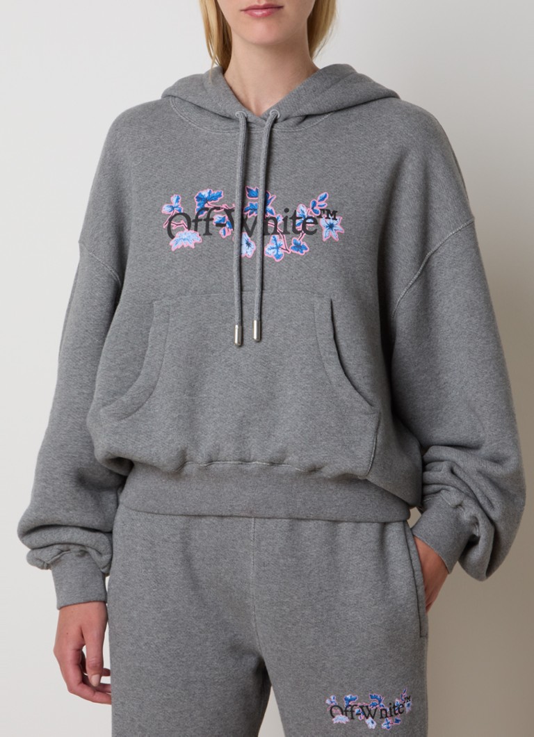 Hanorac cu imprimeu cu logo Off-White