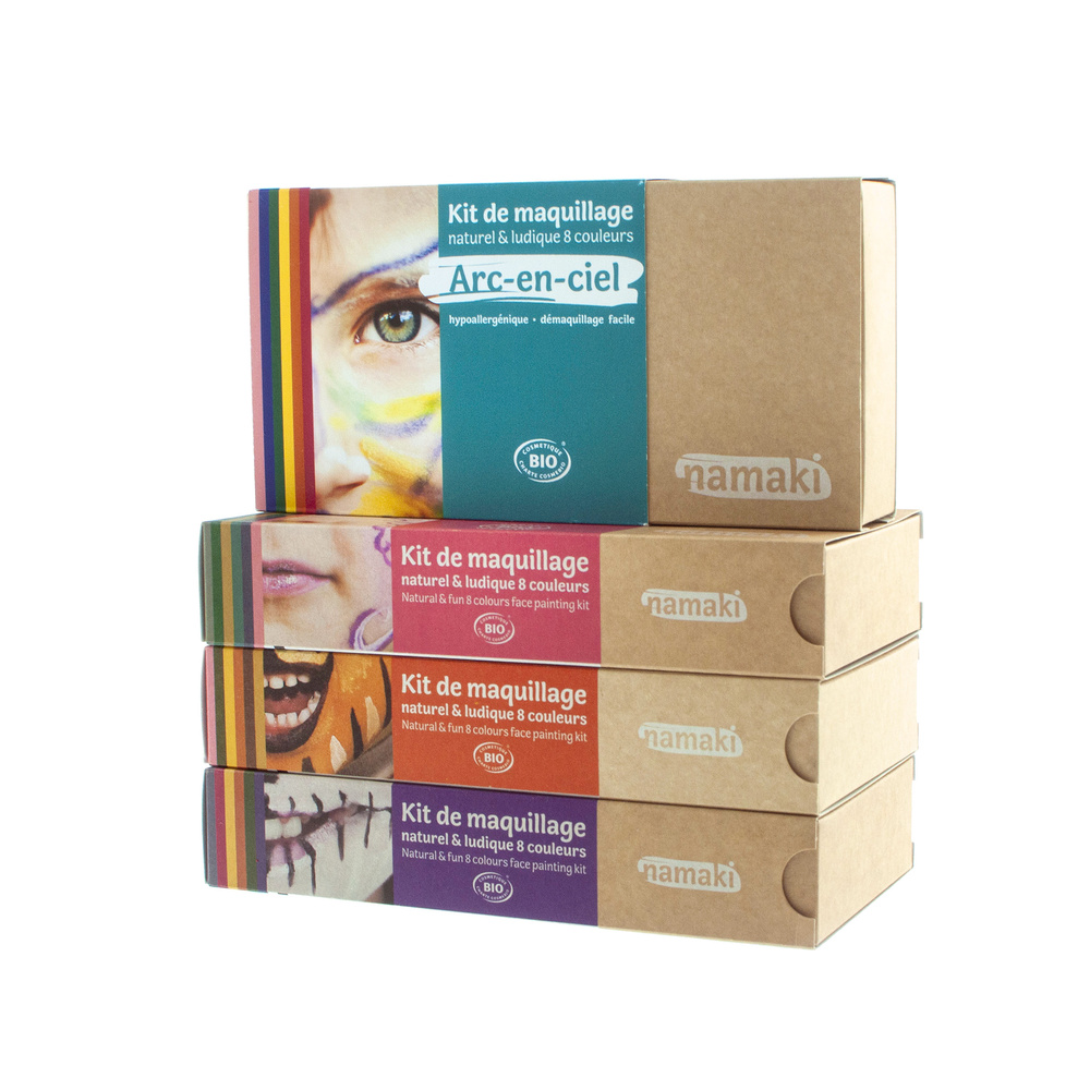 namaki Kit 8 couleurs Vie sauvage Maquillage de déguisement