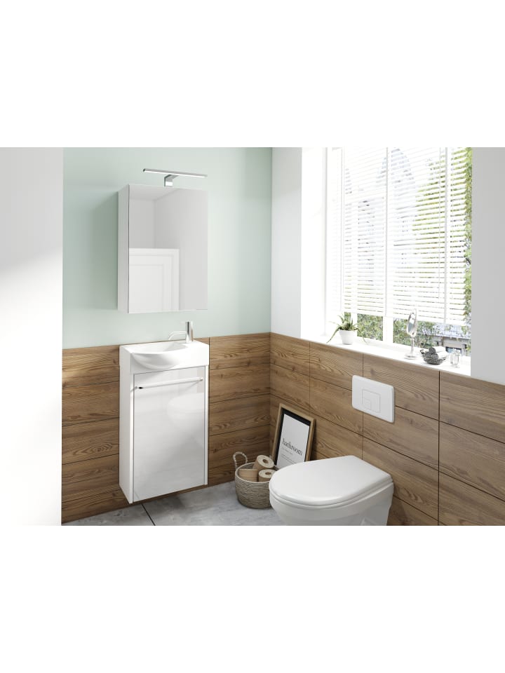 byLiving Spiegelschrank SPREE in weiß - (B) 40 x (H) 60 x (T) 20 cm günstig kaufen onesize