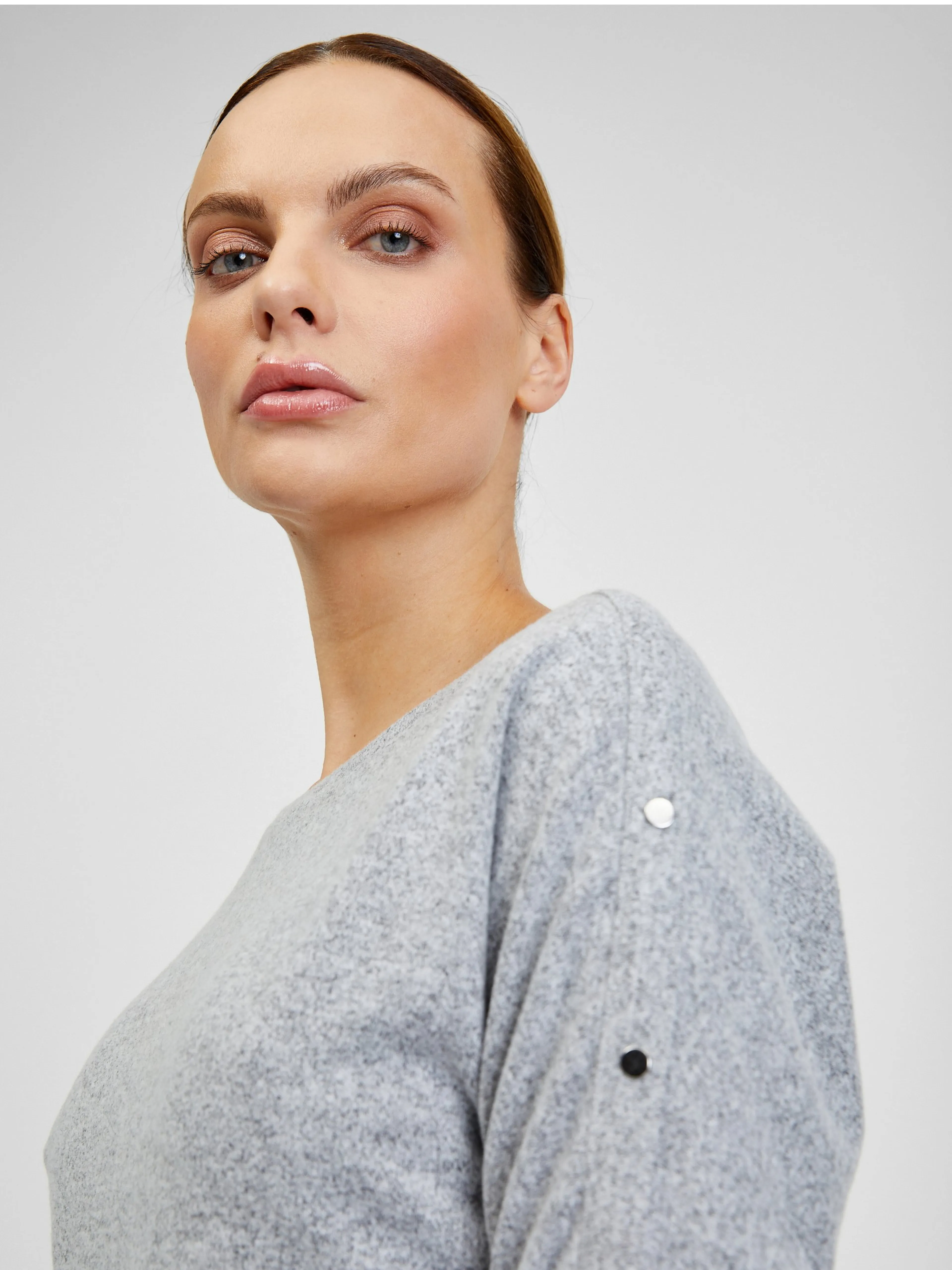 Hellgraues Damen-T-Shirt ORSAY