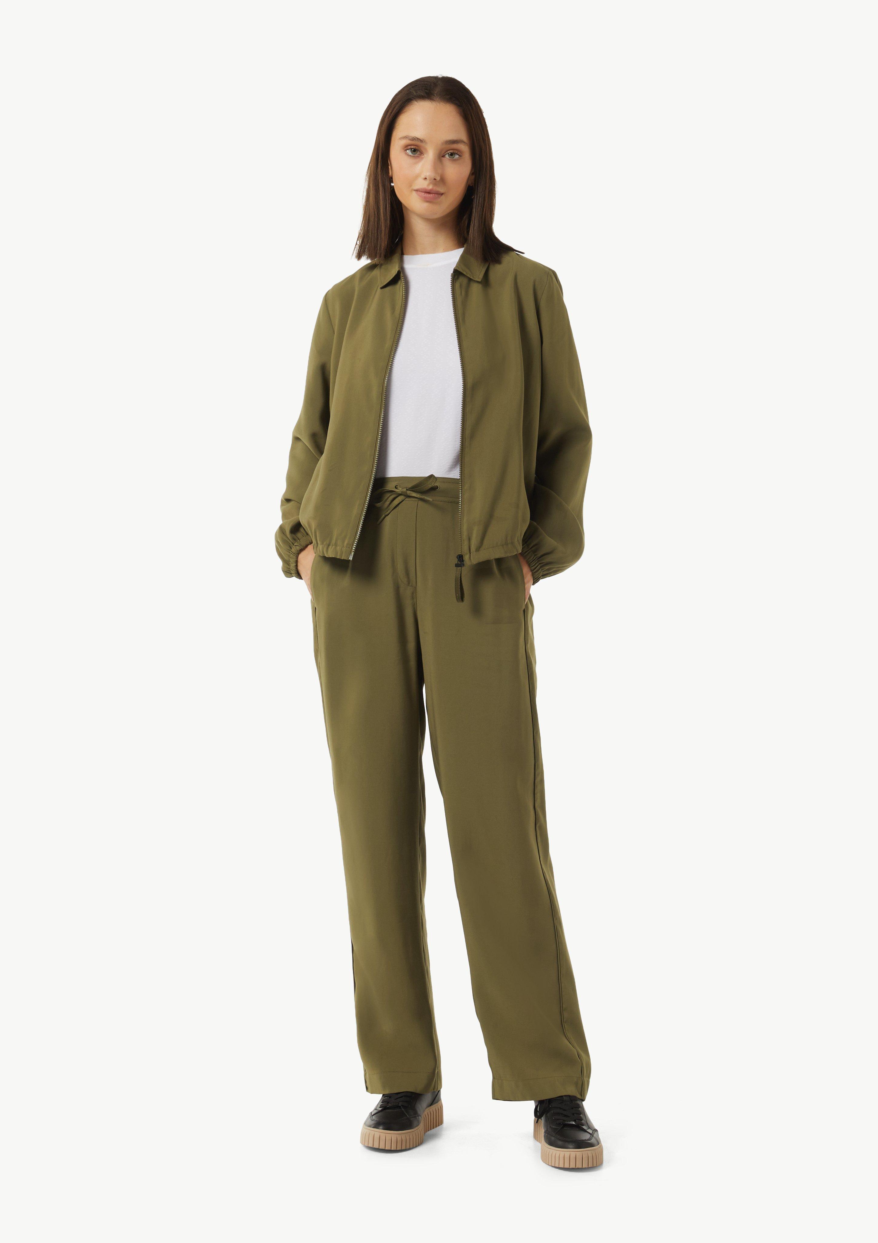 Jacke mit Umlegekragen - guacamole