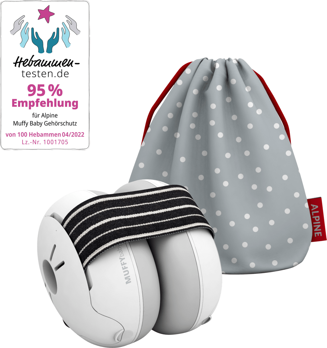 Gehörschutz Muffy Baby schwarz, 1 St