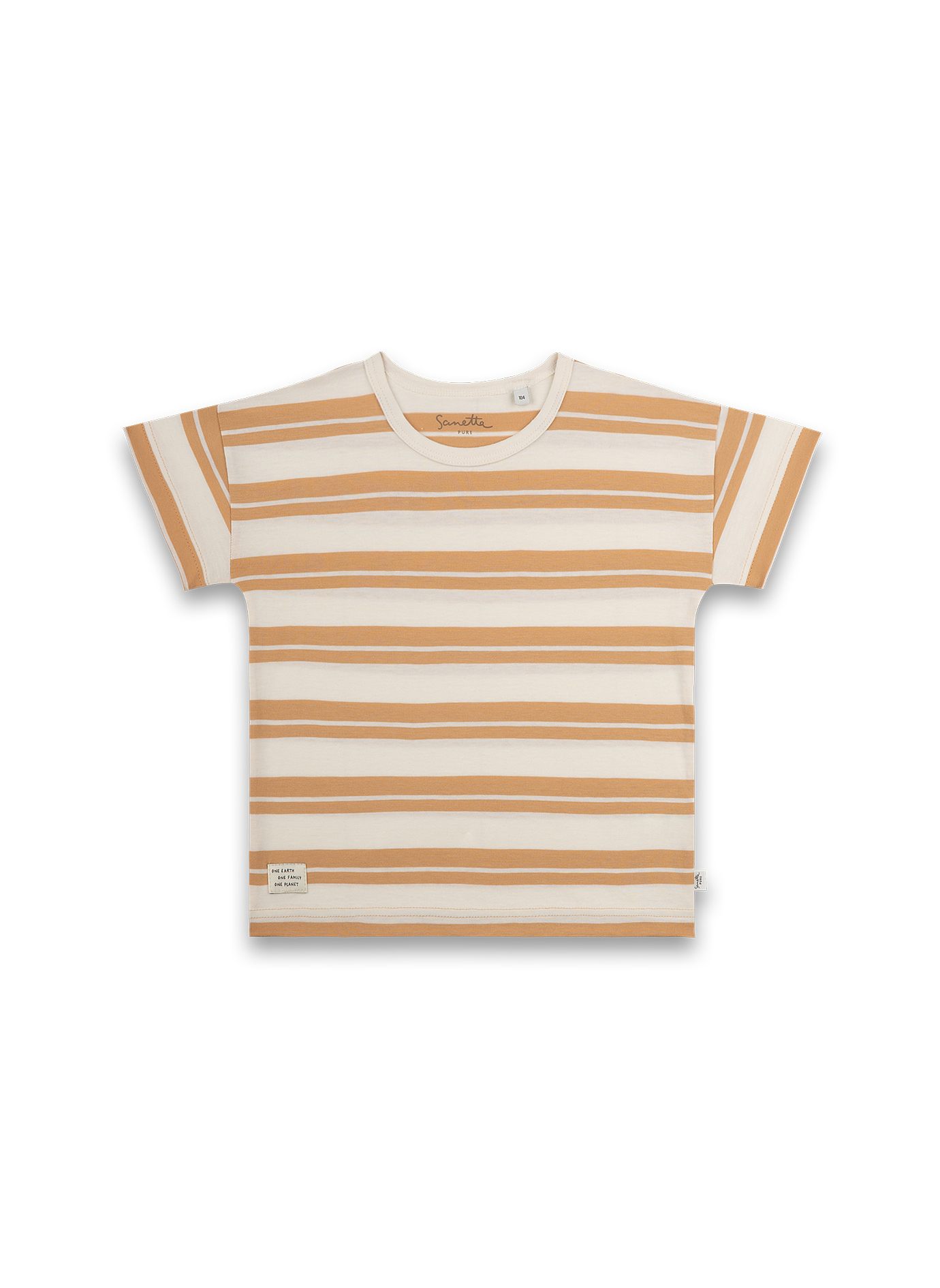 Jungen T-Shirt Braun Ringel