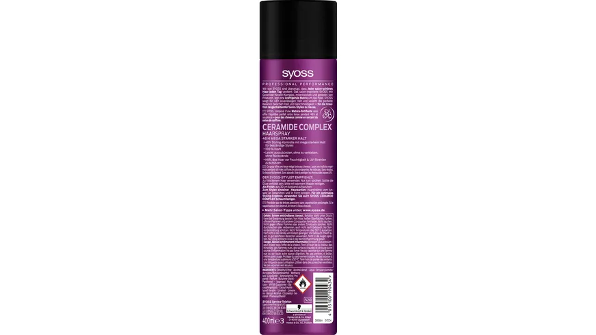 syoss Haarspray Ceramide Complex Haltegrad 4 400 ml