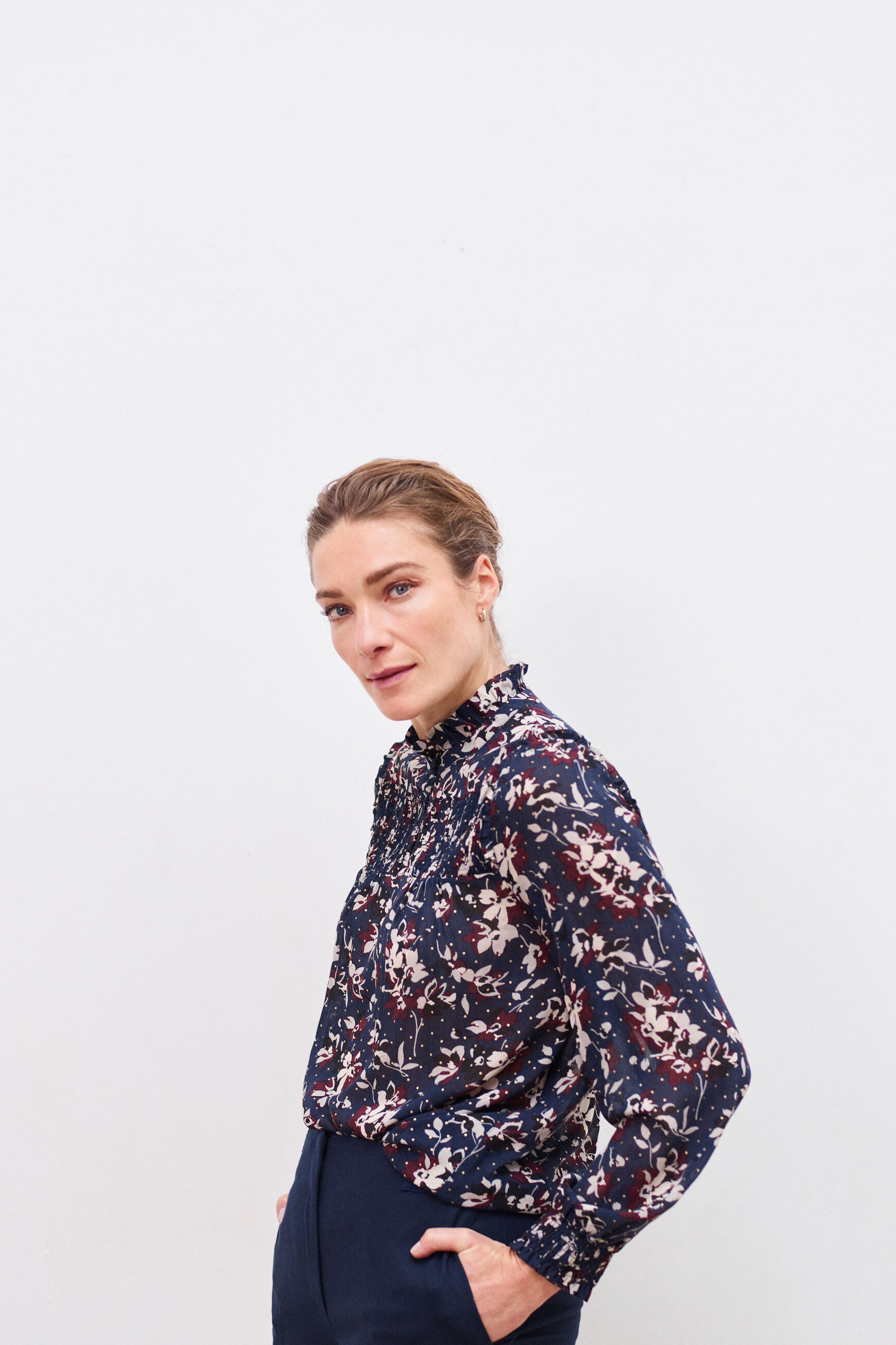 chemise dany bleu marine femme