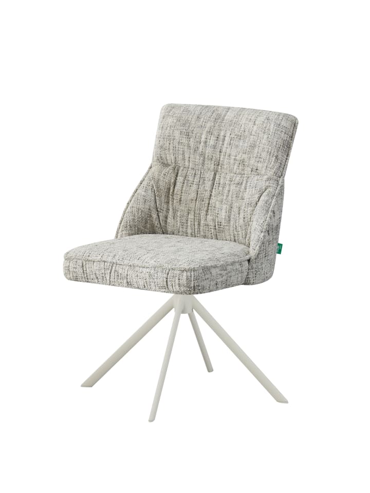 DUBI Möbel 2er-Set: Drehstuhl LINNEA in Hellgrau - (B)49 x (H)85 x  (T)62 cm günstig kaufen onesize