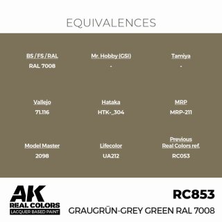 AK - Real Colors - Military - Graugrün-Grey Green RAL 7008 (17ml)