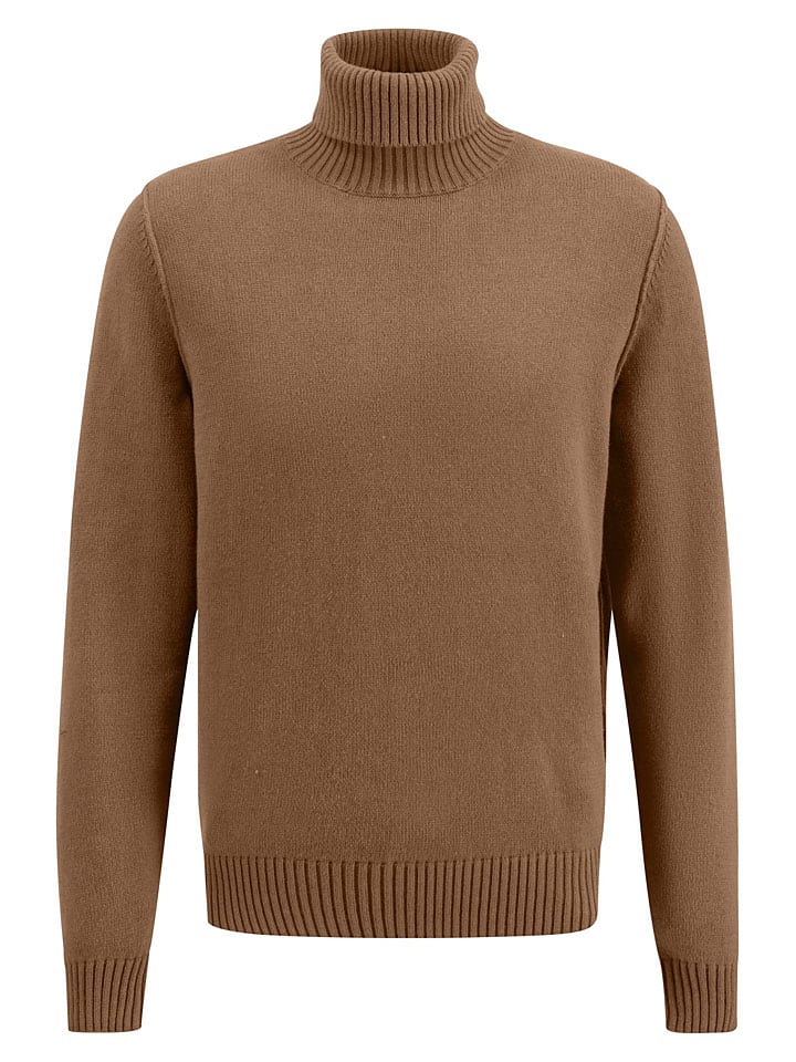 FYNCH-HATTON Rollkragenpullover in Camel günstig kaufen