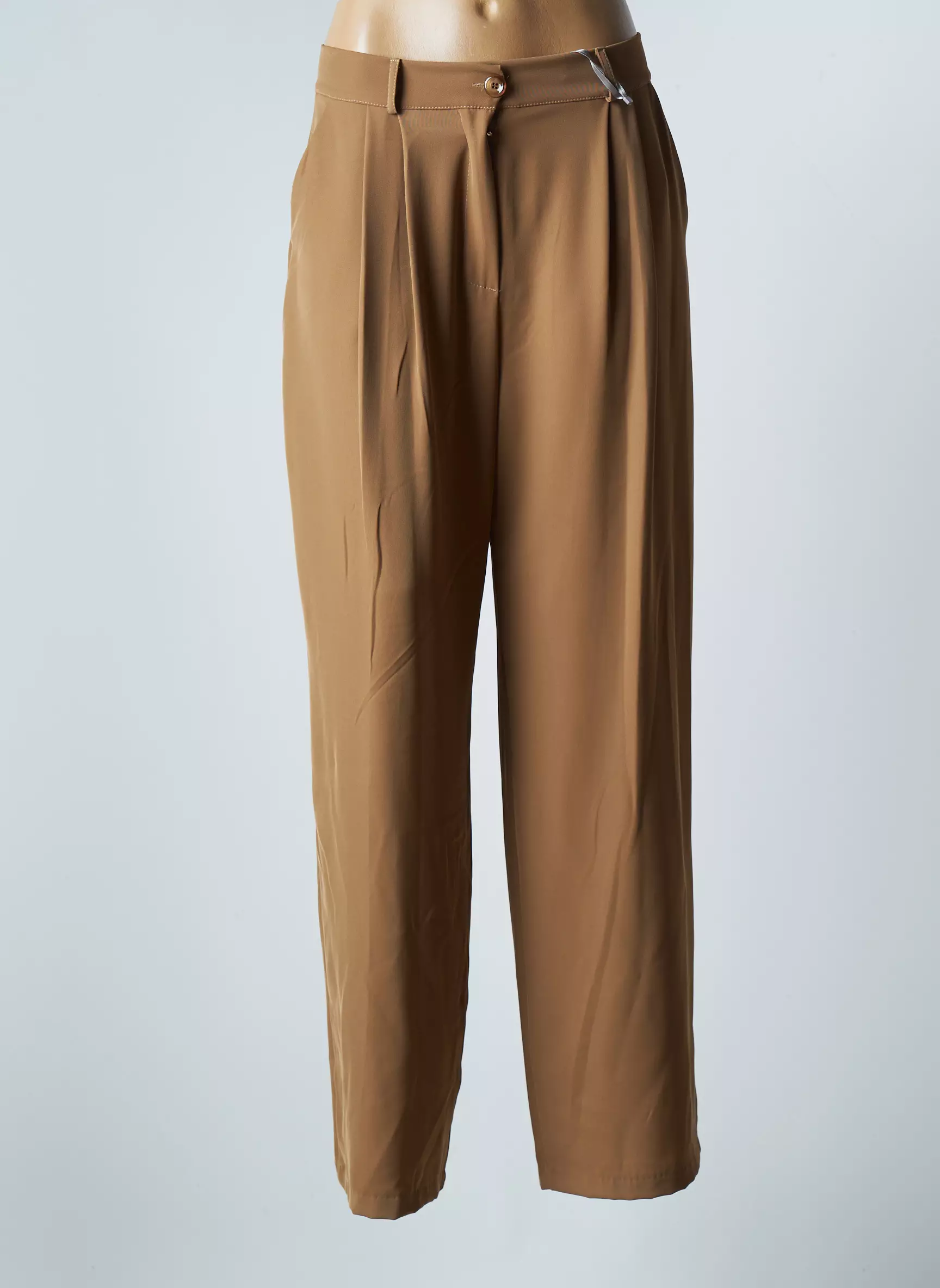 Rinascimento Pantalons Larges Femme couleur beige