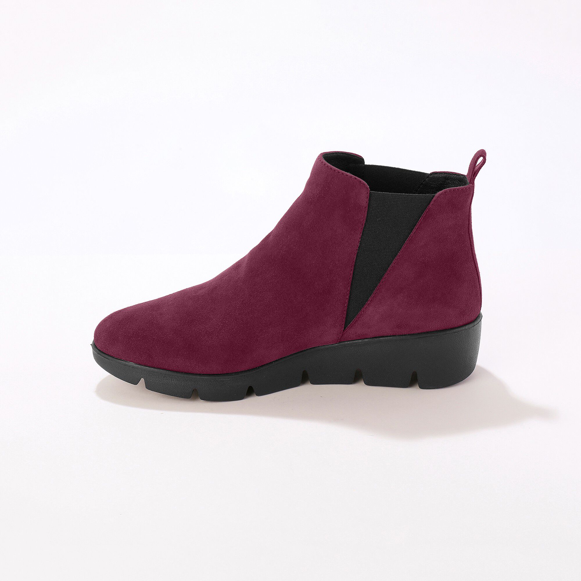 Boots compensées cuir souple certifié LWG