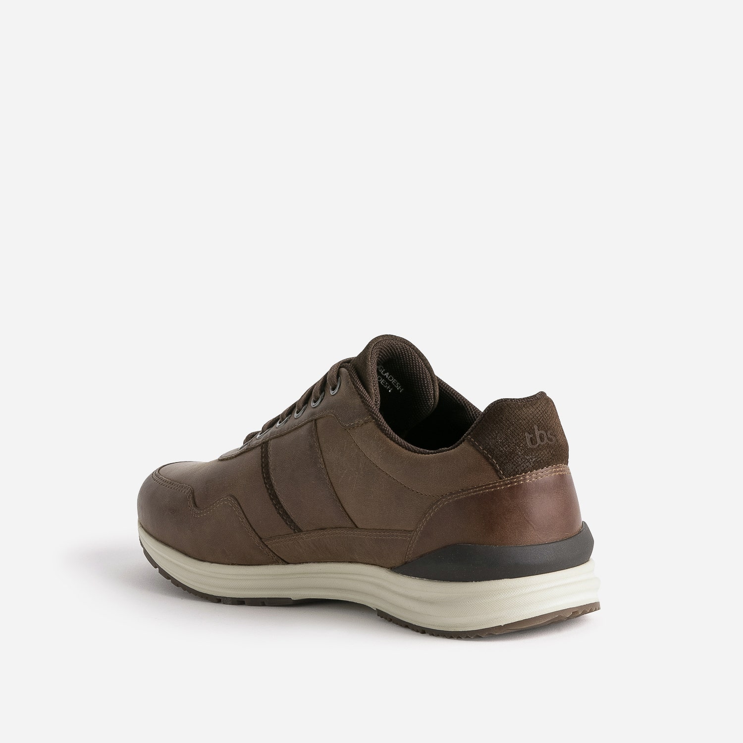 Tennis TBS marron en cuir